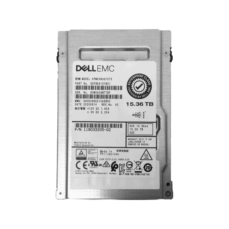 118033335-02 - EMC 15.36TB SAS SFF 2.5" Solid State Drive