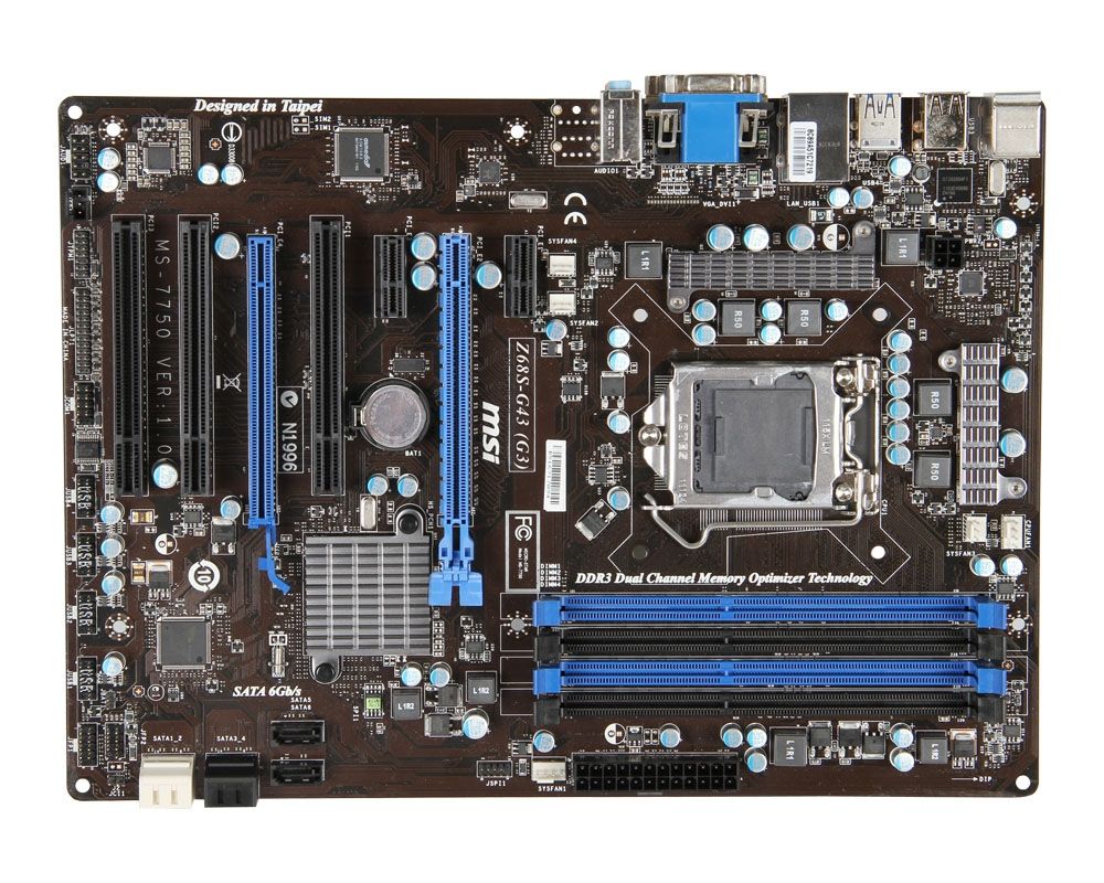 MSI Z68S-G43 (G3) motherboard Intel Z68 LGA 1155 (Socket H2) ATX