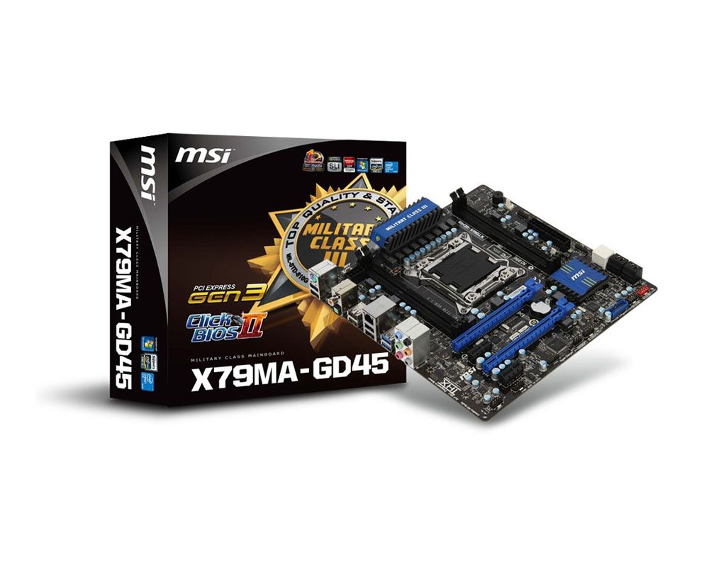 MSI X79MA-GD45 LGA 2011 (Socket R) micro ATX