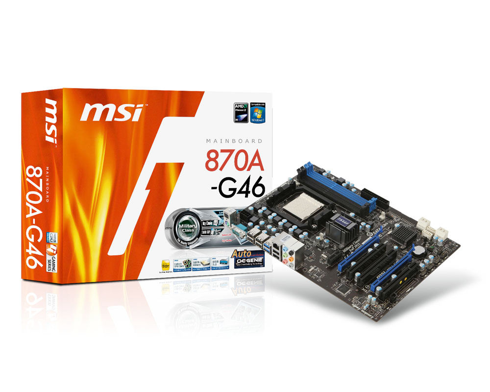 MSI 870A-G46 AMD 870 (RX881) Socket AM3 ATX