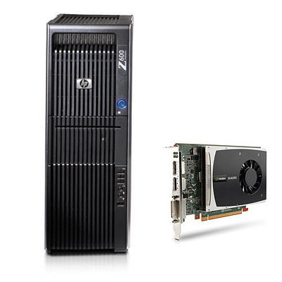 HP 600 + NVIDIA Quadro 2000 Intel® Xeon® 5000 Sequence E5645 6 GB DDR3-SDRAM Windows 7 Professional Minitower Workstation