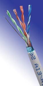 Intellinet Network Bulk Cat5e Cable, 26 AWG, Stranded Wire, Grey, 305m, F/UTP, Box