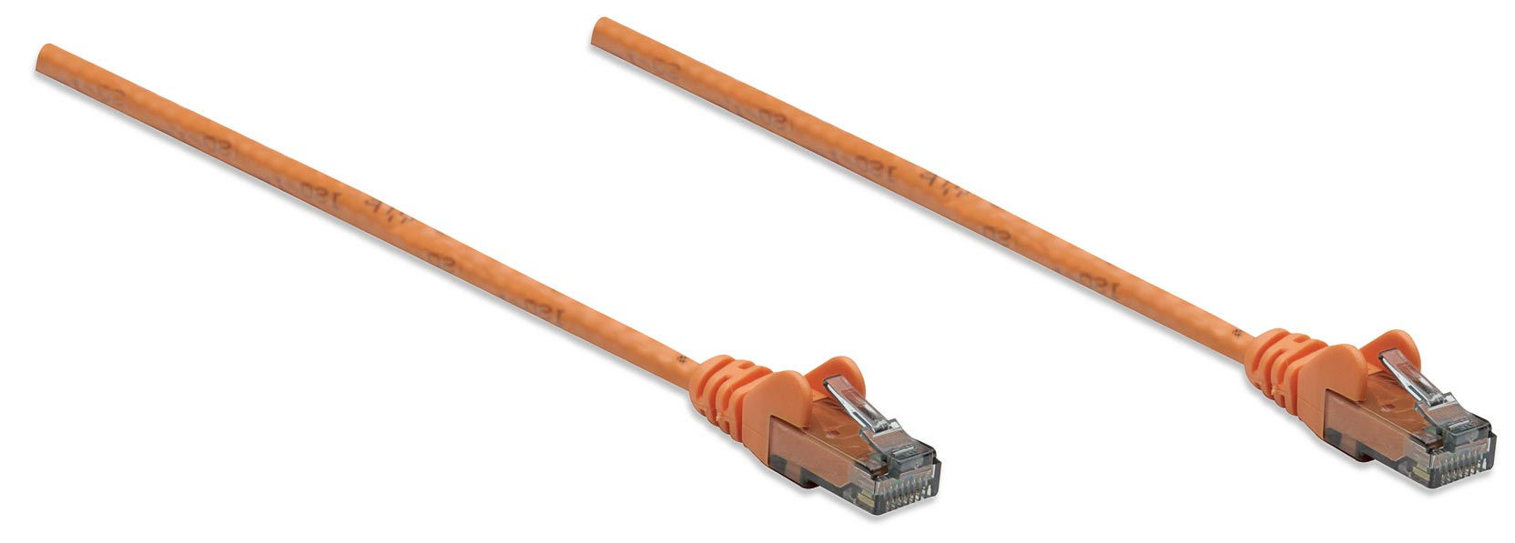Intellinet Network Patch Cable, Cat6, 10m, Orange, CCA, U/UTP, PVC, RJ45, Gold Plated Contacts, Snagless, Booted, Lifetime Warranty, Polybag