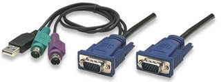 Intellinet 506311 KVM cable Black