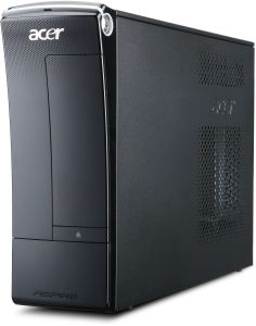 Acer Aspire X3990 Intel® Pentium® G620 4 GB DDR3-SDRAM 1 TB Windows 7 Home Premium Desktop PC Black