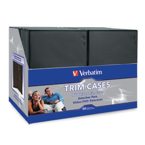 Verbatim DVD Video Trimcases - Black 50pk