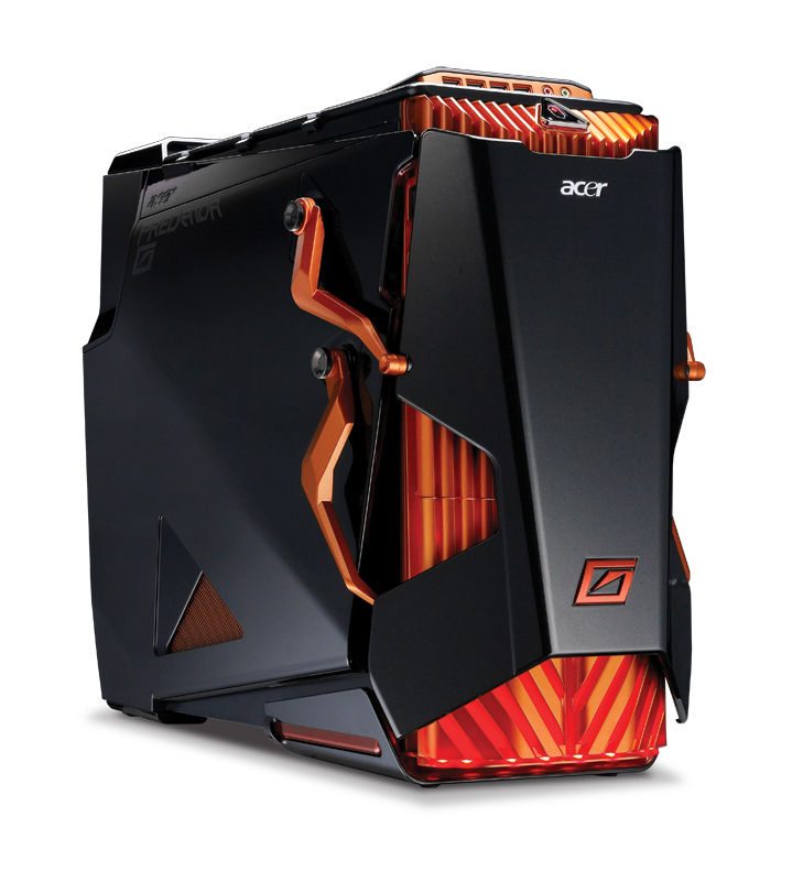Acer Predator G7760 Intel® Core™ i7 i7-2600 16 GB DDR3-SDRAM 2 TB NVIDIA® GeForce® GTX 580 Windows 7 Home Premium Midi Tower PC Black, Orange