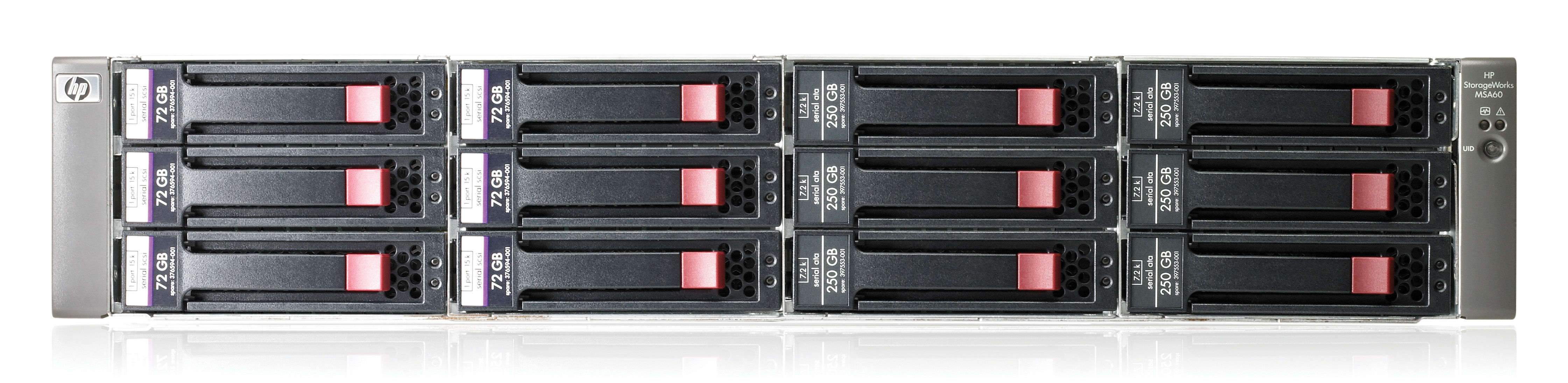 HP SmartBuy MSA60 with 876GB Enclosure RAID controller