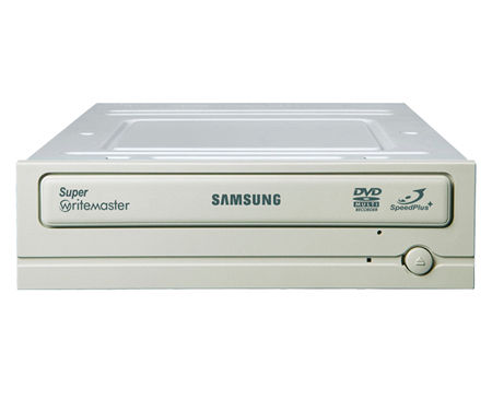 Samsung SpeedPlus™ DVD-Writer 20x, Ivory, Nero Software, 10-pk optical disc drive