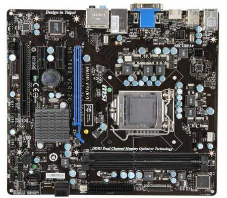 MSI H61MU-E35 (B3) Intel® H61 LGA 1155 (Socket H2) micro ATX
