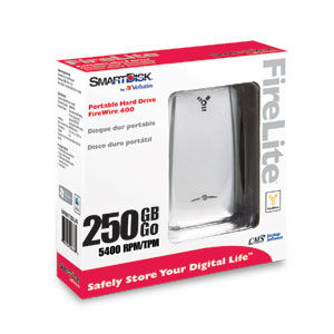 Verbatim 250GB FireWire external hard drive 5400 RPM