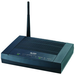 Zyxel P-660HW wireless router Black