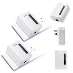 Zyxel PLA-401 Twin Pack Powerline Homeplug AV 200Mbps 200 Mbit/s