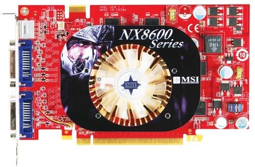 MSI GeForce NX8600GT-T2D256E-OC/D3 GeForce 8600 GT GDDR3