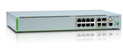 Allied Telesis AT-8100L/8POE-E Managed L3 Gigabit Ethernet (10/100/1000) Grey