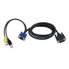 Vertiv Avocent 6’ USB, VGA, CAC SwitchView SC100 & 200 series cable KVM cable Black 1.8 m