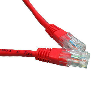 APC Cat5e, UTP, 20 ft. networking cable Red 6 m U/UTP (UTP)