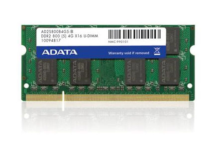 ADATA 1GB DDR2 800MHz memory module 200-pin SO-DIMM