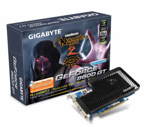 GIGABYTE GeForce 8600 GT GPU, 512MB GDDR2
