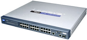 Linksys 24-port 10/100 + 2-Port Gigabit Switch with WebView
