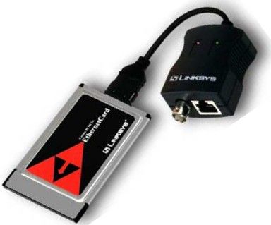 Linksys Combo PCMCIA Ethernet Card 10 Mbit/s