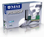 MSI PC60G-F network card 108 Mbit/s