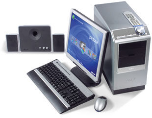 Acer ASPIRE RC950-JA6E P4 530HT Intel® Pentium® 4 530 0.5 GB 200 GB AMD Radeon X600 Pro Mini Tower PC