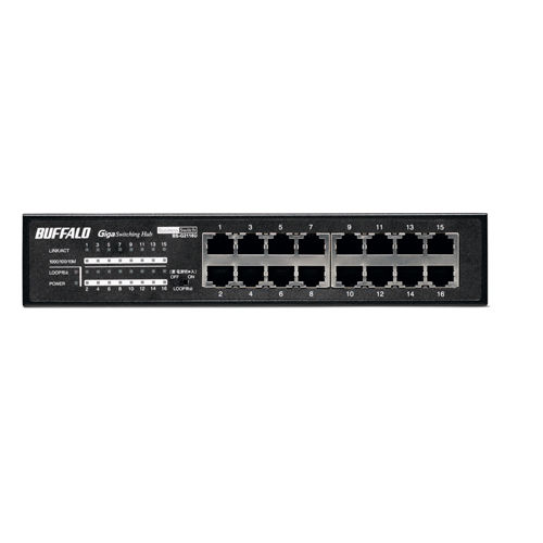 Buffalo 16-port Rackmount Gigabit Switch Unmanaged Black