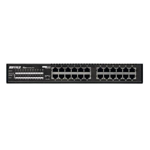 Buffalo 24-port Rackmount Gigabit Switch Unmanaged Black