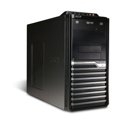 Acer Veriton M 2610G Intel® Core™ i5 i5-2300 4 GB DDR3-SDRAM 250 GB Windows 7 Professional Desktop PC Black, Silver