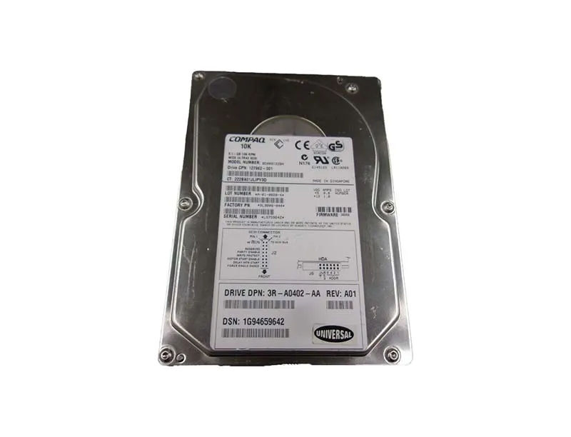 127962-001 - HP 9.1GB 10000RPM Ultra-2 Wide SCSI 80-Pin 3.5-in HDD