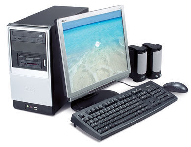 Acer Aspire T130 Ath64 3000+ 512MB 160GB AMD Athlon 3000+ 0.5 GB AMD Radeon 9600 Mini Tower PC