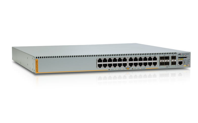 Allied Telesis AT-x610-24Ts/X-POE+ Managed L3+ Fast Ethernet (10/100) Power over Ethernet (PoE) 1U Grey