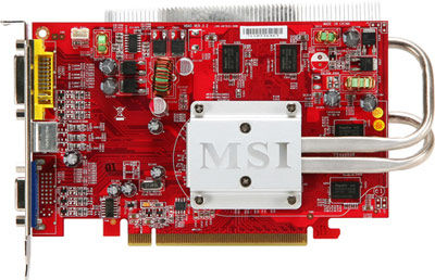 MSI V040-099R graphics card Radeon X1650 Pro GDDR2