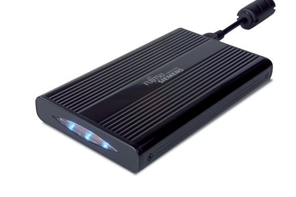Fujitsu STORAGEBIRD SOLO 20-U 80GB - with AC adapter external hard drive 2.5"