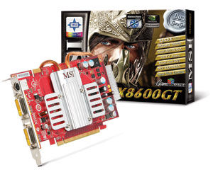 MSI NX8600GT-T2D256EZ graphics card GDDR3
