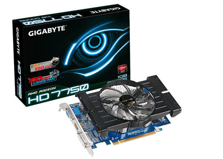 GIGABYTE GV-R775OC-1GI graphics card AMD Radeon HD7750 1 GB GDDR5