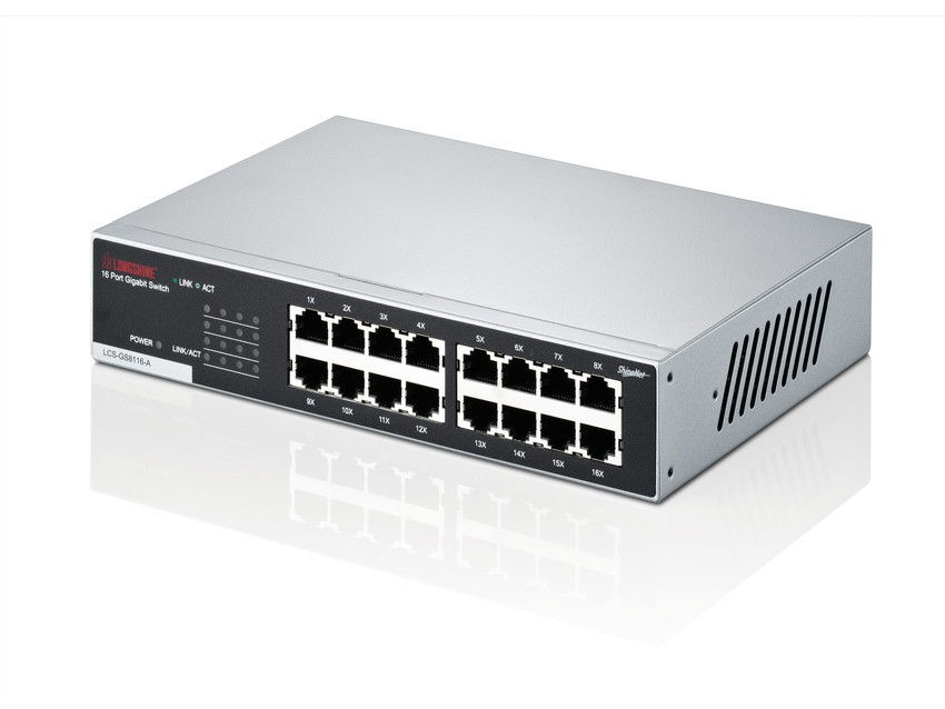 Fujitsu S26391-F6055-L416 network switch Managed Gigabit Ethernet (10/100/1000) Black, Grey