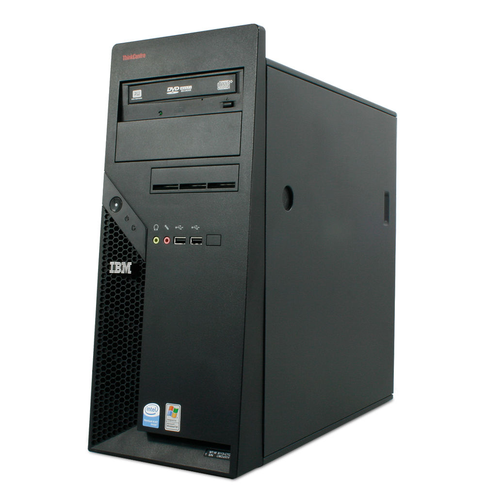 Lenovo ThinkCentre M52 Intel® Pentium® 4 640 0.5 GB DDR2-SDRAM 80 GB Windows XP Professional Tower PC Black