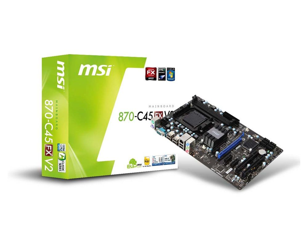 MSI 870-C45 FX V2 AMD 770 Socket AM3+ ATX