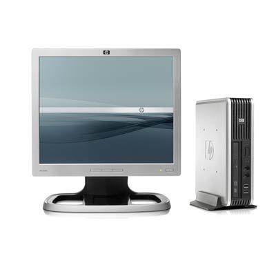 HP Compaq dc7800p Intel Core™2 Duo Processor E6550 Ultra Slim Desktop PC and L1906i Flat Panel Monitor