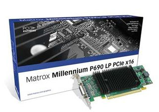 Matrox P69-MDDE128LPF graphics card GDDR2