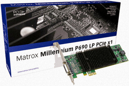 Matrox P69-MDDE128LA1F graphics card GDDR2