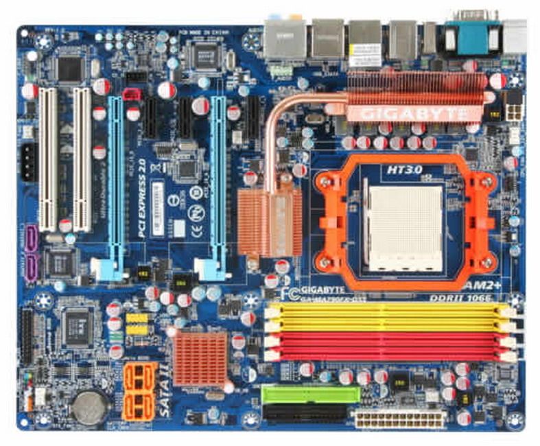 GIGABYTE GA-MA790FX-DS5 AMD790FX Socket AM2 micro ATX