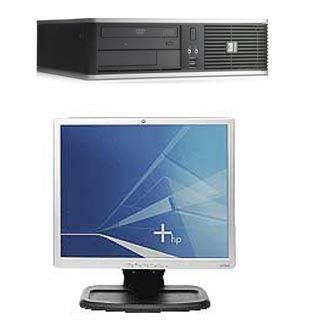 HP dc7800 + L1740 Intel® Core™2 Duo E6550 1 GB DDR2-SDRAM 160 GB Intel® GMA 3100 Windows XP Professional SFF PC
