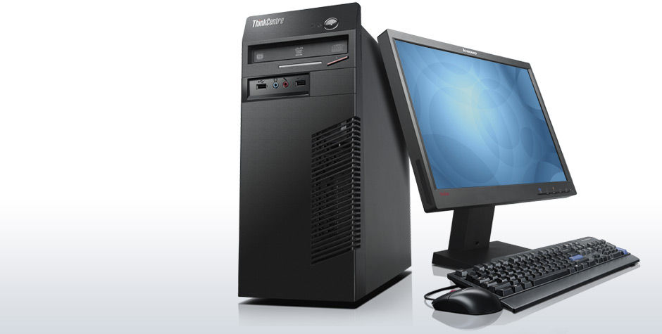 Lenovo ThinkCentre M71e Intel® Core™ i3 i3-2120 4 GB DDR3-SDRAM 500 GB Windows 7 Professional Mini Tower PC Black