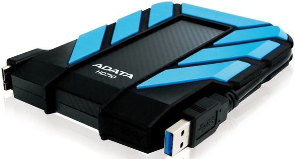 ADATA 1TB DashDrive Durable HD710 external hard drive 5400 RPM 2.5" Micro-USB B 3.2 Gen 1 (3.1 Gen 1) Black, Blue