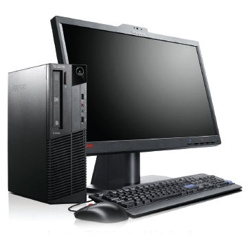 Lenovo ThinkCentre M81 SFF + ThinkVision L2321x Intel® Core™ i3 i3-2120 2 GB DDR3-SDRAM 500 GB Windows 7 Professional PC Black