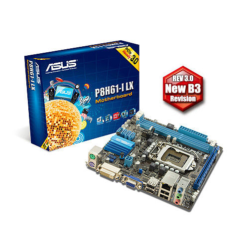 ASUS P8H61-I LX (B3) Intel® H61 LGA 1155 (Socket H2) mini ITX