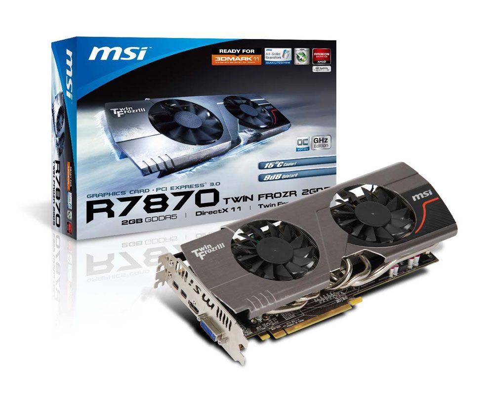 MSI V274-003R graphics card AMD Radeon HD7870 2 GB GDDR5
